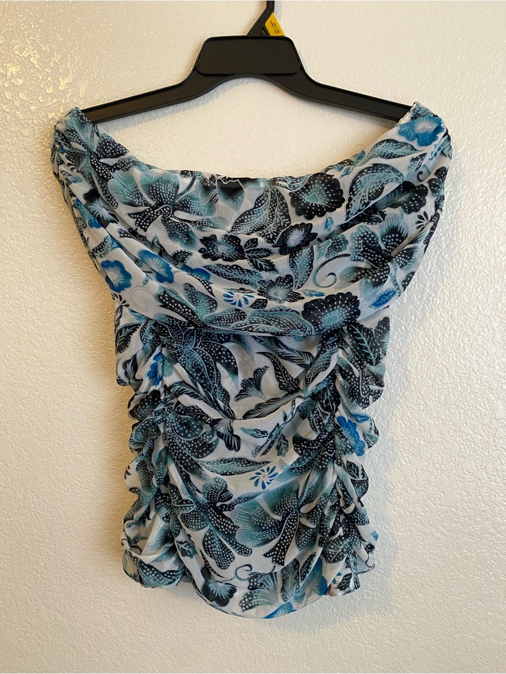 *PRICE DROP* White House Black Market Floral Off-Shoulder Tunic Summer Beach S